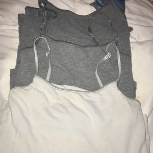 White and gray 3 tank top bundle